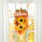 Glitzhome® 22.5" Fall Metal Pumpkin & Sunflower Wall Décor